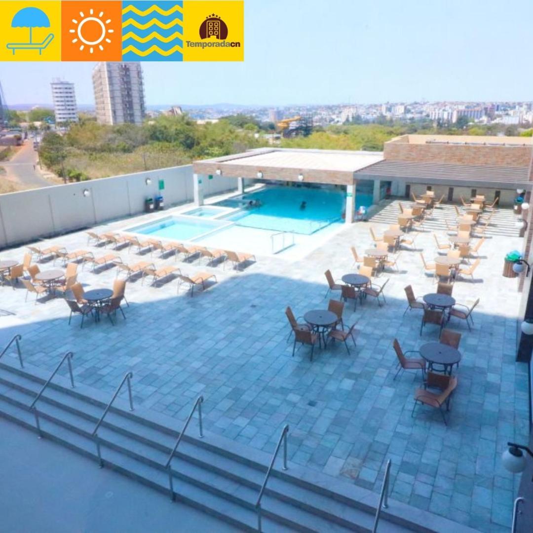 Aparthotel Piazza Com Acesso Ao Acqua Park Caldas Novas Zewnętrze zdjęcie